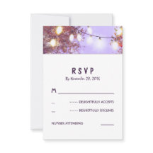 Natten tänder utomhus- bröllop OSAkort