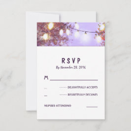 Natten tänder utomhus- bröllop OSAkort OSA Kort