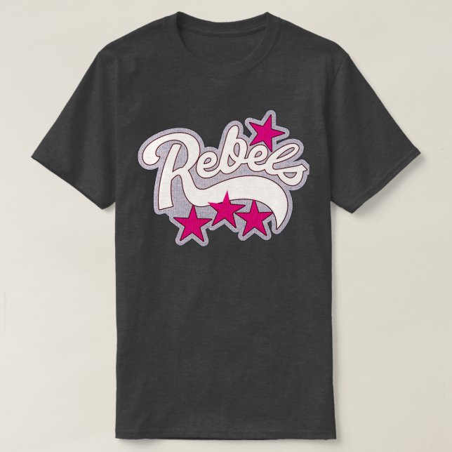 Natten till Comet Rebels CheerLeaderinledande Unif T Shirt (Design framsida)