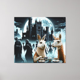 Natten till Dead Tea Party Canvastryck