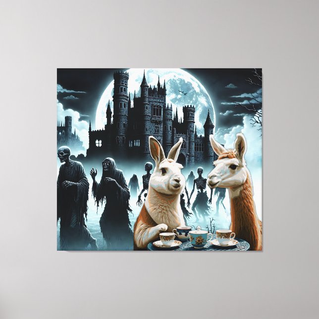 Natten till Dead Tea Party Canvastryck (Framsida)