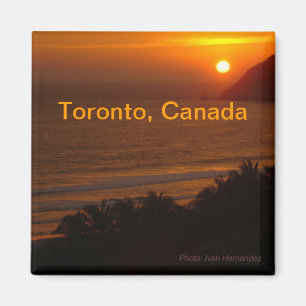Natten Toronto Kanada reser souvenirkylmagneten Magnet