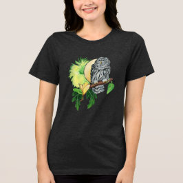 Natten uggla och måne t shirt