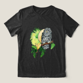 Natten uggla och måne t shirt