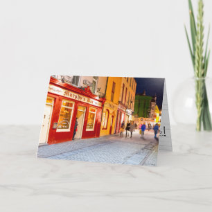 Natten ut på pubarna i Galway Ireland Kort