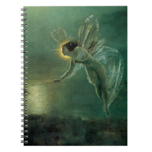 Nattens anda av Grimshaw, Viktorian Fairy Anteckningsbok Med Spiral