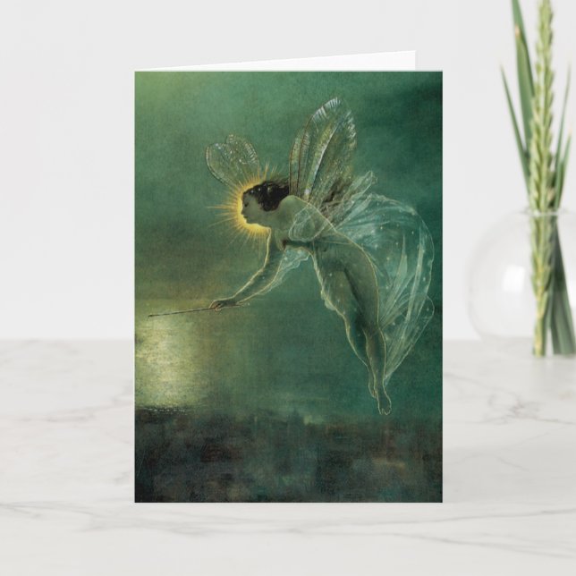 Nattens anda av Grimshaw, Viktorian Fairy Kort (Framsida)