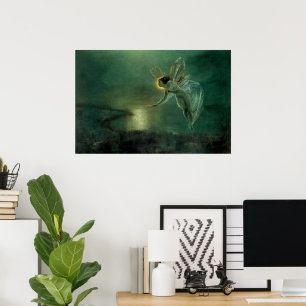Nattens anda av Grimshaw, Viktorian Fairy Poster