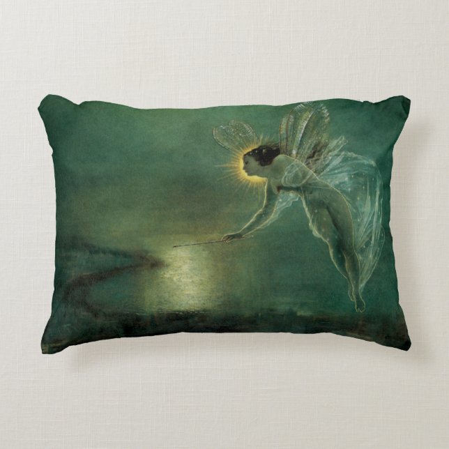 Nattens anda av Grimshaw, Viktorian Fairy Prydnadskudde (Framsidan)