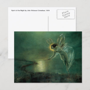 Nattens Ande av Grimshaw, Victorian Fairy Vykort