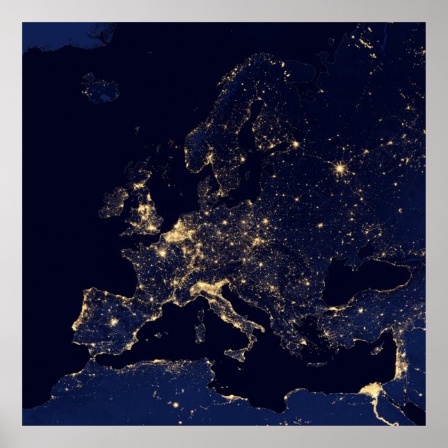 Nattens Europa Poster (Framsidan)