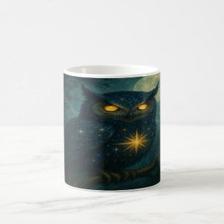 Nattens himmelska uggla kaffemugg