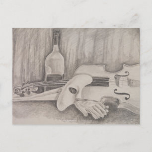 "Nattens musik" av T.S. Däck vykort