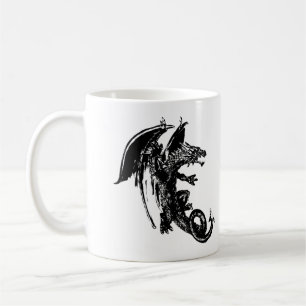 Nattens Odjur Mystisk Drakeskyggelse Kreatur Kaffemugg