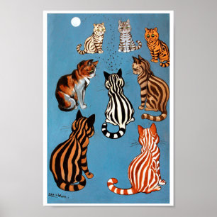 Nattens primadonna, Louis Wain Poster