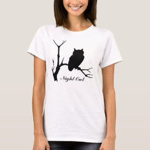 Nattens Uggla: Uggla Silhouette T-Shirt