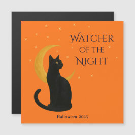 Nattens vakter - Halloween Black Cat Magnet