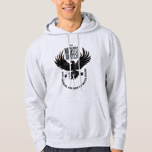 Nattens vaktmotto hoodie (Framsida)