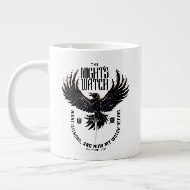 Nattens vaktmotto jumbo mugg (Vänster)