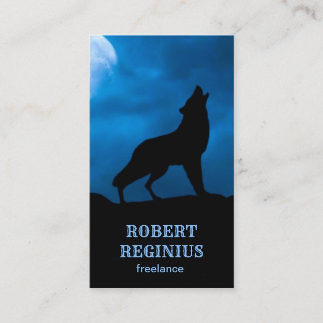 Nattens Varg Visitkort (Framsida)