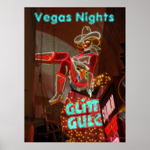 Nätter i Downtown Las Vegas Poster