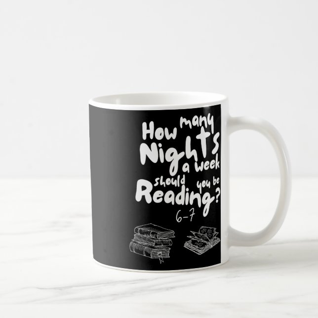 Nätters Läsning 6-7 Meme Engelsk Lärare Bokälskare Kaffemugg (Höger)