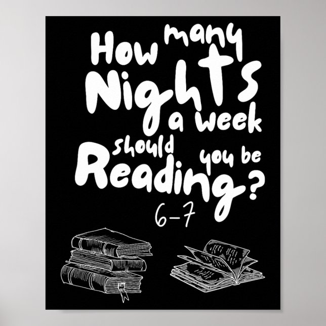 Nätters Läsning 6-7 Meme Engelsklärare Bokälskare Poster (Framsidan)