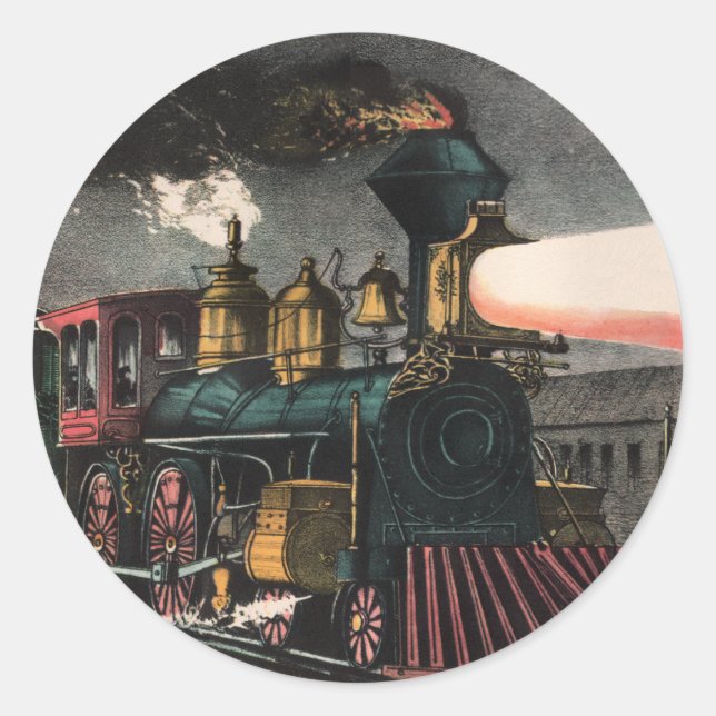 NattExpress-spärrar Runt Klistermärke (Framsida)