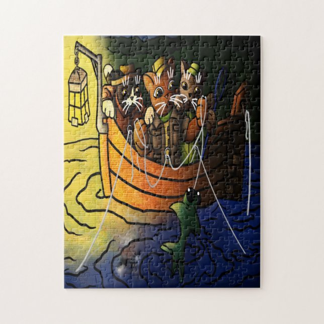 Nattfiskekatt Pussel (Vertikal)