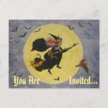 "Nattflyg!" Inbjudan brevkort