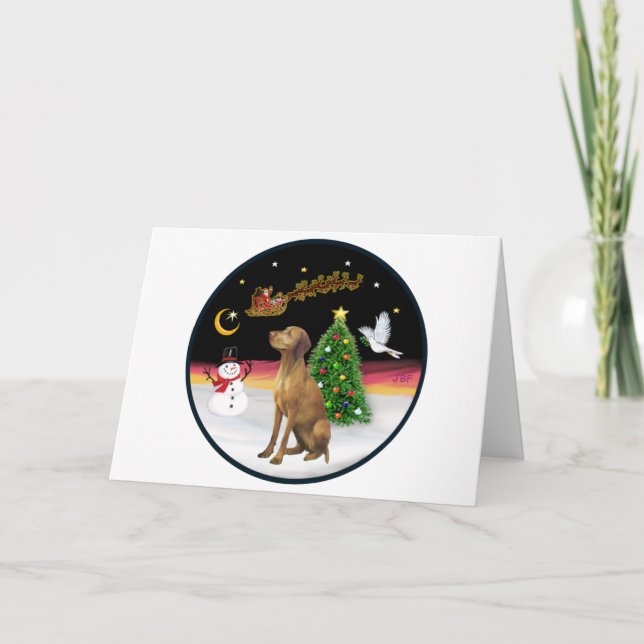 Nattflygning (R) - Vizsla Helgkort (Framsida)