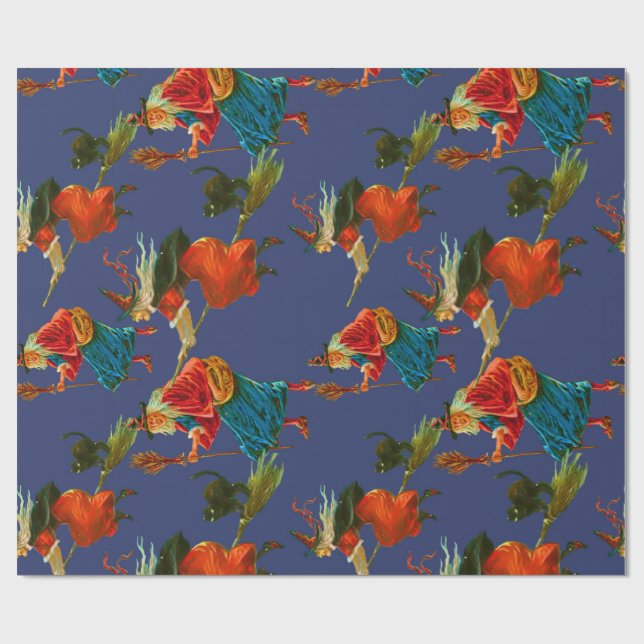 nattflygningar i Halloween Presentpapper (Platt)