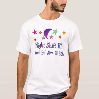Nattförskjutning RT--Roliga respiratoriska T Shirt