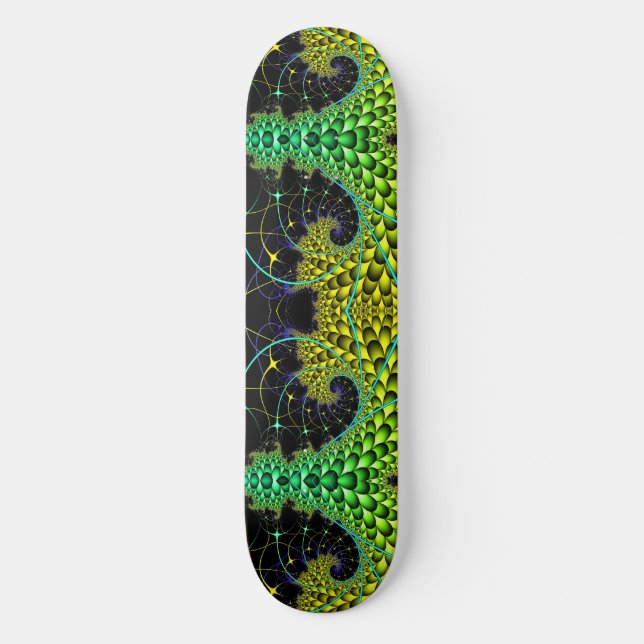 NattFractaler Skateboard Bräda 20,5 Cm (Framsida)