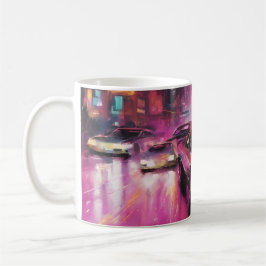 NattgatuTävla i Vibrant City Kaffemugg