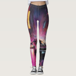 NattgatuTävla i Vibrant City Leggings