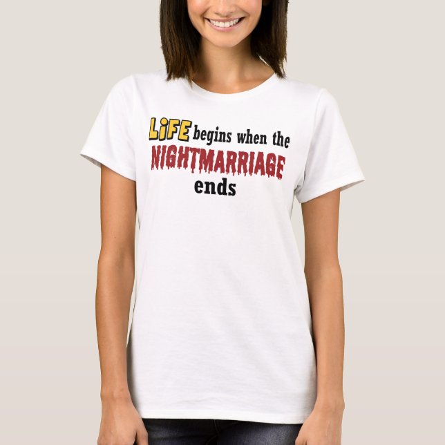 Nattgiftermål T Shirt (Framsida)