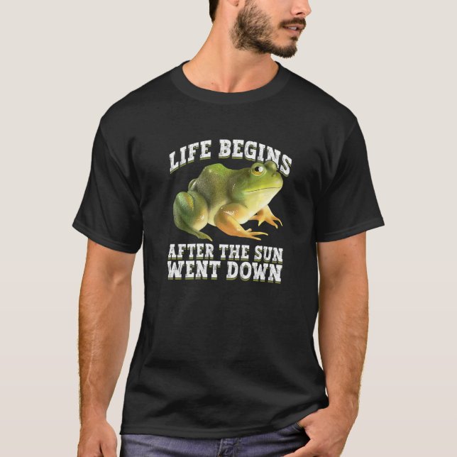 Nattgigging och groddfångst t shirt (Framsida)