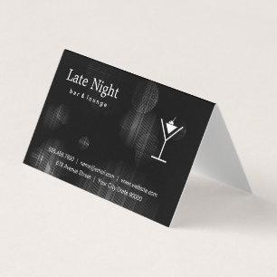 Nattglow Martini-Logotyp Visitkort