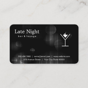 Nattglow Martini-Logotyp Visitkort