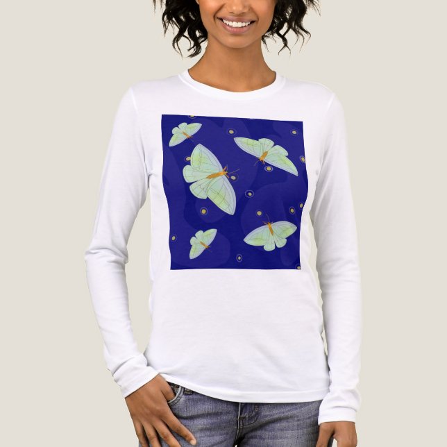 Natthemden för fjärilar t shirt (Framsida)