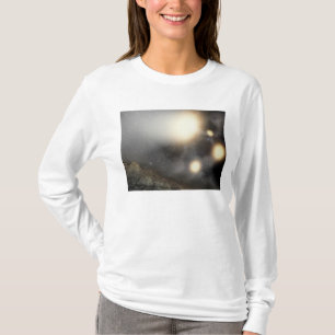 Natthimmlen som sett från ett hypotetiskt flygpla t-shirt