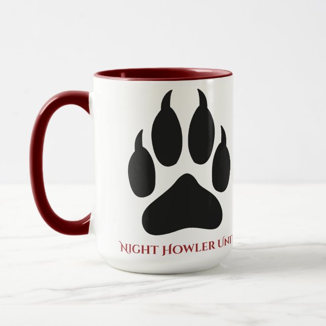 NattHowler Unit Nurse Mugg - Mörk Humor Varg (Vänster)