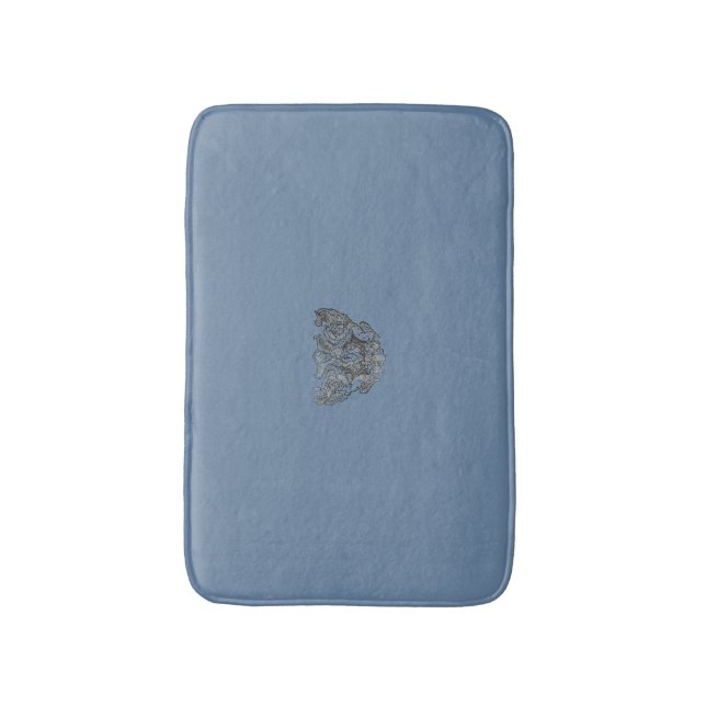 Nattier-blue Angel – Coat of arms – Emblem Badrumsmatta (Framsidan (Vertikal))