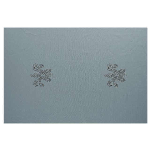 Nattier-blue Marie Antoinette initial upholstery Tyg (Yard)
