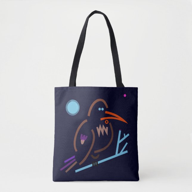 Nattingale Modern Art Tote Bag - leilinjer Tygkasse (Framsida)