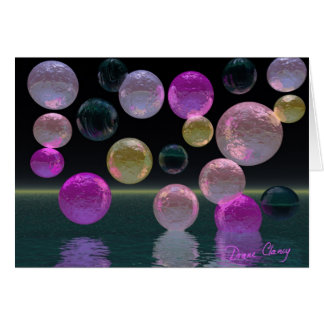 Nattjuveler - Magenta och svart Brilliance Hälsningskort