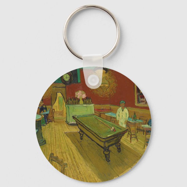 Nattkafé av Vincent van Gogh (1888) Nyckelring (Framsida)