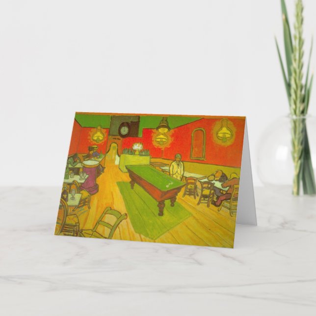 Nattkafé av Vincent van Gogh Kort (Framsida)