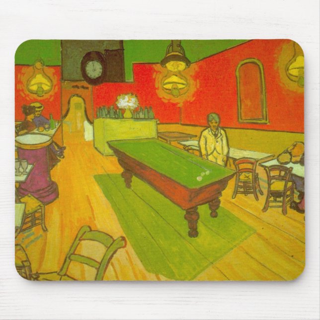 Nattkafé av Vincent van Gogh Musmatta (Framsidan)